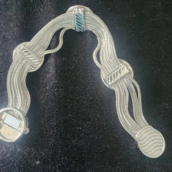 Silver Tone Ship Wreck Natical Coin Replica Bracelet Wedding Beach Jewelry - Picture 7 of 7